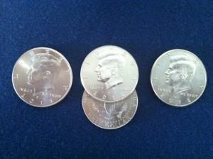 TRICEPTION COIN SET HALF DOLLAR BY BOB SWADLING &amp; MARK MASON